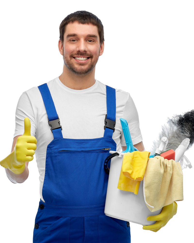 cleaning man
